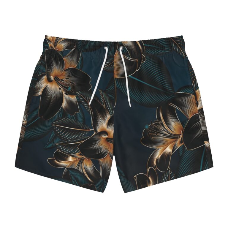 Men's Floral Swim Trunks